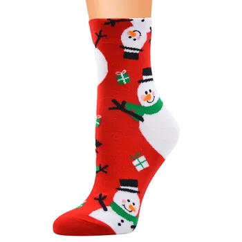  1Pairs Muži/Ženy Bavlna Cartoon Vianočné Ponožky Cute Santa Claus Elk Snehu Zábavné Ponožka Radi Zimné Nový Rok Ponožky Vianočný Darček
