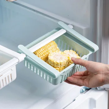  Zaťahovacie Úložný Box Multifunkčné Domov Úložný Kontajner Organizátor Kuchyňa Chladnička Úložný Košík