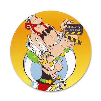  Asterix a Obelix Klasické Ikony Kolíky Odznak Dekorácie Brošne Kovové Odznaky Pre Batoh Dekorácie 58mm