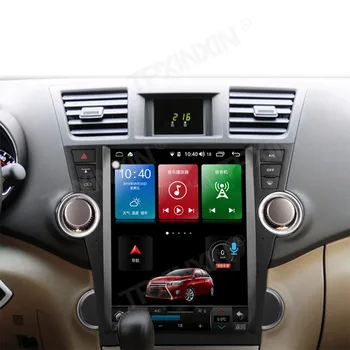  Android 11 Pre Toyota Highlander na roky 2009-2013 Car Stereo Rádio s Obrazovke Tesla Rádio Prehrávač Auta GPS Navigácie Vedúci Jednotky