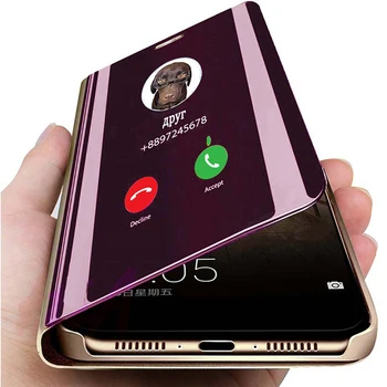  Luxusné smart mirror flip telefón puzdro Pre Apple iPhone 11 12 Pro X S Max SE2020 12mini 5 5 6 6 7 8 Plus XR Zrkadlo telefón prípade