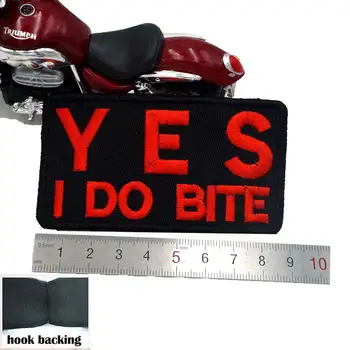  ÁNO, som to SKUS Vyšívané Nášivka Šitie Štítok Punk Biker Škvrny Oblečenie Nálepky Oblečenie Príslušenstvo Odznak
