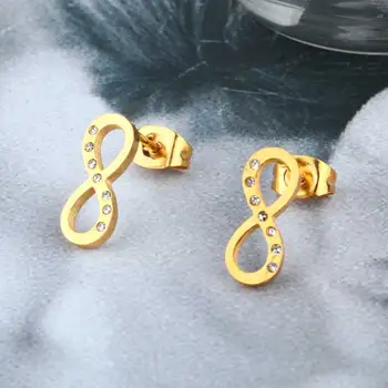  XUANHUA Veľkoobchod Nehrdzavejúcej Ocele Digitálne Náušnice Módne Šperky Brincos Šperky Stud Náušnice Pre Ženy Šperky earings 2019