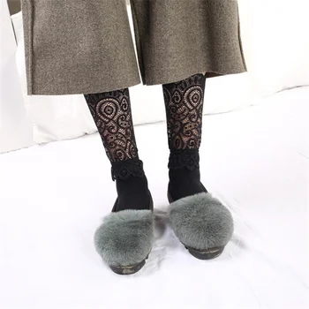  Nové Žien Páva Vzor Čipky Ponožky Japončina kórejčina Verzia Hromadu Ponožky Bavlna Klesnutie Topánky Duté Princezná Ponožky pre Ženy