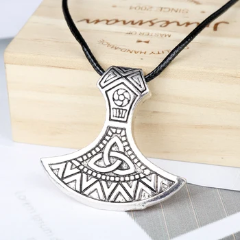  HEYu Nové Módne Vintage Šperky Severanov Viking Škandinávskych Náhrdelník Prívesok Odin Loki Asgard Sekera Náhrdelník Amulet Šperky