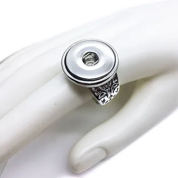  Hot predaj kvalitné 006 fashion, DIY kovový krúžok fit zázvor 18 mm modul tlačidlo prstene, šperky kúzlo prstene pre ženy
