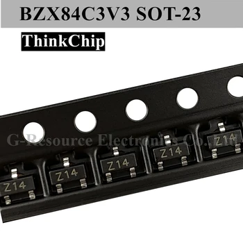  (100ks) BZX84C3V3 SOT-23 SMD Napätie Stabilizované Dióda 3,3 V (Označenie Z14)