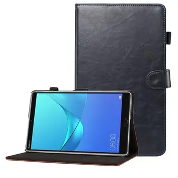  Prípad tabletu pre Huawei MediaPad M5 10.8 8.4 M3 lite 10.1 8.0 PU Kožené Peňaženky Pokrytie Pokožky pre Huawei M3 8.4 T3 9.6 8.0 M2 lite 7