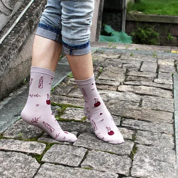  [EIOISAPRA]Čína Národnej Vietor Modré a Biele Porcelánové Elegantné Zábavné Ponožky Harajuku Bežné Ponožky Ženy Calcetines Mujer Sokken