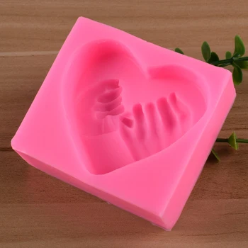  3D Láska Srdce Strane Silikónové Mydlo Formy DIY Torte Čokoláda, Formy Fondant Cukru Umenie Pečenia Nástroje Valentína Dekorácie