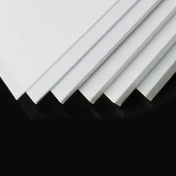  1pcs Biely abs plast palube modelu list na piesku tabuľka výroba modelov 0.3/0.5/0.8/1/1.5/2/3/10/12 mm Hrubé