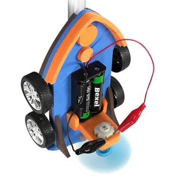  DIY Aerodynamický Čln Vedy Auta Loď Auto KMEŇOVÝCH Technológia Experiment Deti Elektronické Fyziky Hračky pre Školské Deti