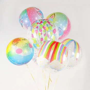  22 inch PVC Transparentné Bobo Bublina Balónikov Vianoce Svadba Narodeniny Tému Party Dekorácie Jasné, Hélium Balóniky Vzduchu Globos