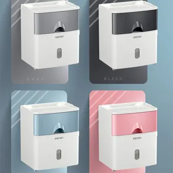  Multifunkčné Toaletného Papiera Držiak Nepremokavé Wc Tkaniva Úložný Box Tvorivé Wall Mount Kúpeľňa Produkt Kúpeľňových Doplnkov