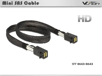  Vnútorný SFF-8643 SAV Kábel, 0.8-Meter Mini SAS SFF-8643 na 8643 Kábel