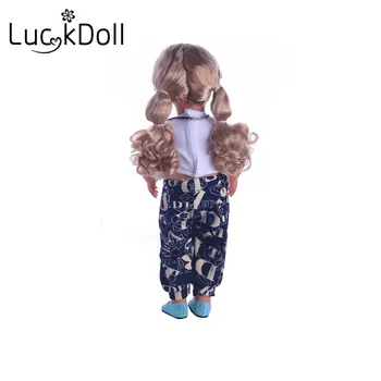  Najlepší darček pre deti Vysokej kvality populárne ručné oblečenie Nosiť fit 18 palcov / 43 cm bábiku (bez topánok) N618