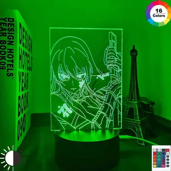  Anime Akame Ga Zabiť Led Svetlo pre Spálňa Decor Nočné Svetlo Deti Deťom Darček k Narodeninám Manga Akame Ga Zabiť 3d Lampy, Nočné