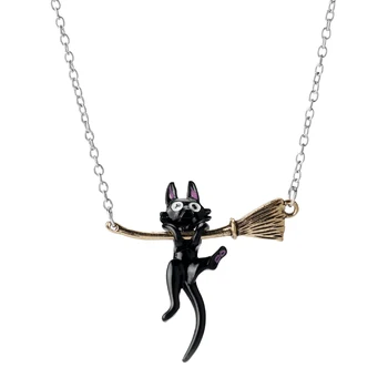  Anime a Manga Odznak Kiki je Smalt Náhrdelník Mačka Prívesok Šperky Roztomilý Cosplay Šperky Pre Ženy, Dievča Príslušenstvo Darček