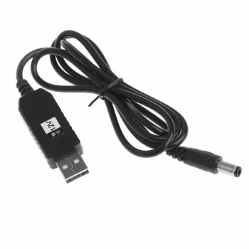  Nové 2019 USB DC 5V Na 12V 2.1x5.5mm Muž Krok, Adaptér, Kábel Pre Router LED Pásy Svetla Teplá Predaj