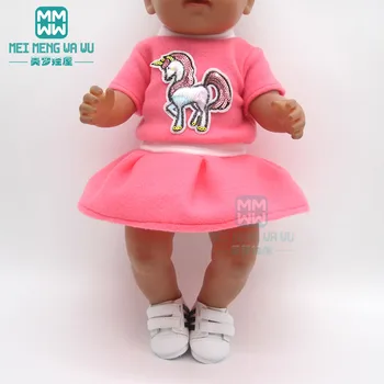  Bábika oblečenie pre 43 cm hračka new born bábiku príslušenstvo a American doll cartoon veľké oči plazenie detské oblečenie