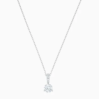  Móda SWA nové SOLITAIRE dámy prívesok náhrdelník platinum klasické solitaire crystal magické a flexibilné šperky darček
