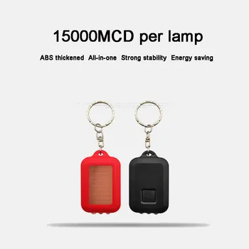  Mini Baterka Keychain LEDLight Solárne Dobíjacie Prenosné ABSMaterial Pribrala Silné Anti-jeseň Energeticky úsporné Multifunkčné