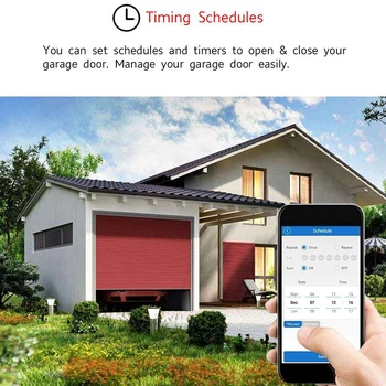  WiFi Prepínač Smart Home Garážové brány Otvárač Radič pre EWeLink APLIKÁCIE Hlasové Ovládanie pre Alexa pre Domovská stránka Google