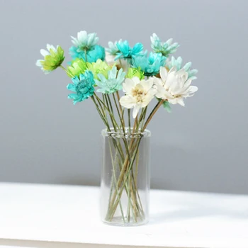  Mini Čerstvé, Sušené kvety Váza Model Bábika Dom Dekor bytové DIY Remeslá