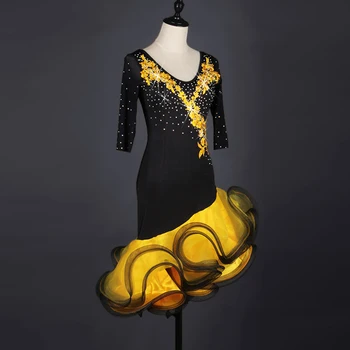  2020 Ženy, latinské Tanečné Šaty Žien Spoločenský Tanec Šaty latinskej Tanečných Kostýmov, latinská Šaty Tango Šaty Samba šaty