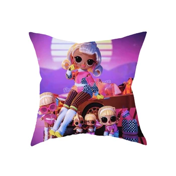  LOL Prekvapenie Bábika obliečka na Vankúš Hra Anime Obrázok Tlače Pillowcover Dievčatá Home Party Dekorácie Narodeninám Bielizeň Vankúš