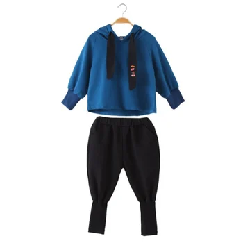  Dievčatá Oblek, Mikiny +Nohavice 2ks/Nastaví 2021 Sladké Jar Jeseň Dospievajúci Chlapec Školy Vonkajšie Oblečenie Deti Deti Oblečenie