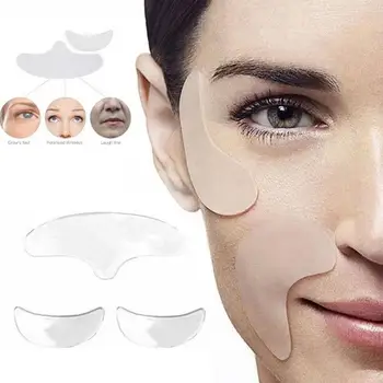  3 Ks Anti Očí, Čelo Neviditeľné Anti-aging Face Pad Opakovane Lekárskeho Silikónu Zabrániť Vrásky, Linky Patch