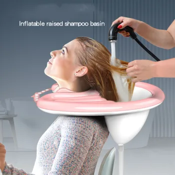  PVC s Nafukovacou Šampón Povodí Prenosné Šampón Pad Rýchlo Nafukovať Defláciu Vlasy Umývanie Povodí Pre Tehotné Ženy, Starších ľudí