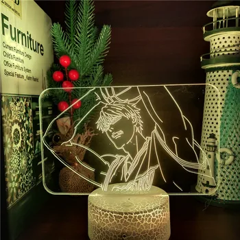  USB Lampa Kuroko Basketbal Anime Shintaro Midorima 3D Nočné Osvetlenie Led Dotykový Snímač Farebné Vianočné Bábika Darček Osvetlenie Lampara