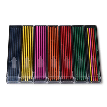  Redcircle 6 Farieb Mechanické Ceruzky Viesť Náplne -2.0 Mm 2 Pack/veľa(24pcs Náplne) Oranžový/Pink/Červená/Modrá/Zelená/Žltá