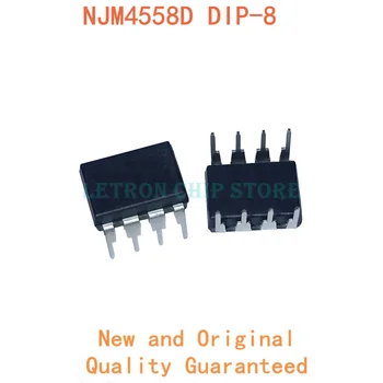  10PCS NJM4558D DIP8 4558D DIP-8 NJM4558 DIP JRC4558D nové JRC4558 a originálne IC Chipset