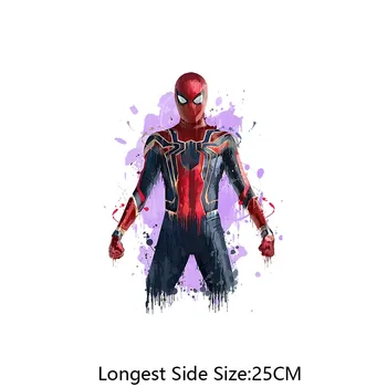  Marvel Spiderman Loki Groot Taviteľné Patch pre Oblečenie Diamond Maľovanie pre Mužov T-Shirt DIY Prenos Tepla Vinárske Nálepky Nášivka