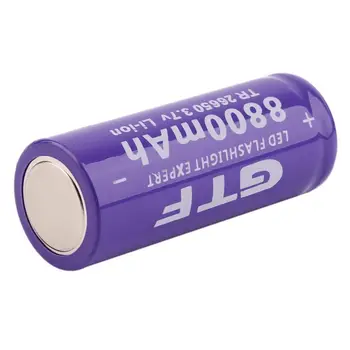  2021GTF 26650 Batérie 8800mAh 3,7 V Li-ion Nabíjateľná Batéria Pre LED Baterka Horák, Li-ion Batéria Akumulátorová Batéria Náhradná