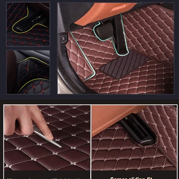  Vlastné kožené auto podlahové rohože pre Subaru forester Legacy BRZ Outback Tribeca dedičstva impreza xv Lesník auto styling