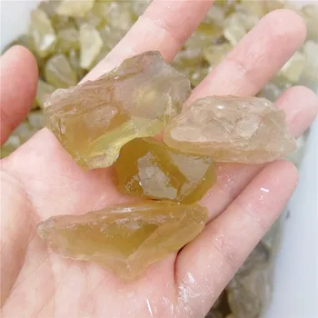  Prírodné Reálne citrine kremeň drsné kamene pôvodné kamene 50-60 g
