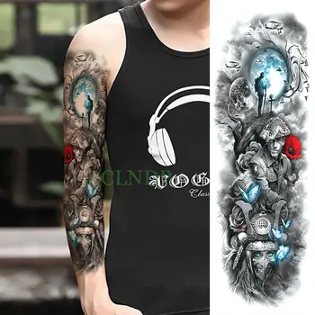  Nepremokavé Dočasné Tetovanie Nálepka drak Čínsky štýl, plný rameno falošné tatto flash tetovanie veľká veľkosť rukáv tato pre mužov, ženy