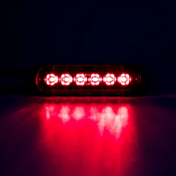  10pcs 6 LED 12V -24V Vonkajšej Strane Značka Výstražné Svetlo Vzdialenosť na Čítanie Zase Signálneho Svetla Auto, ťahač s Návesom RV Nákladných Caravan Bus