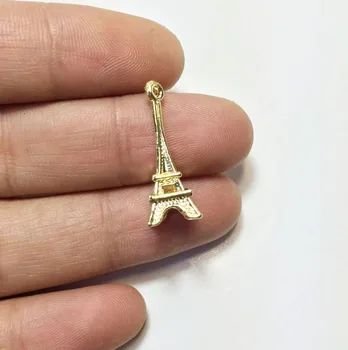  Eruifa Hot predaj 20pcs16mm vysokej Eiffelova Veža zliatiny Zinku Charms Wholesales náhrdelník,náušnice náramok šperky DIY handmade 2 farby