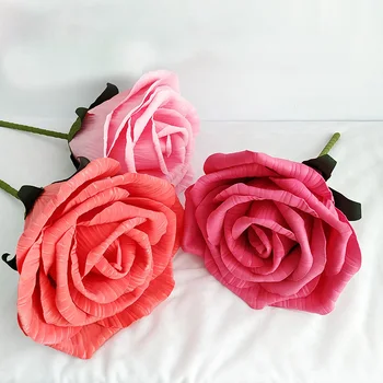  30 cm Veľké Penové Umelé Ruže Kvet Svadobné Dekorácie s Fáza Rekvizity DIY Domova Dekoračné Umelé Kvety, Vence