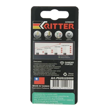  Ritter Diamond bit PS20122055, PZ 2x50mm, magnetické, diamantová, S2 ocele, 2 ks. 4491486 Skrutkovač oprava ručné nástroje
