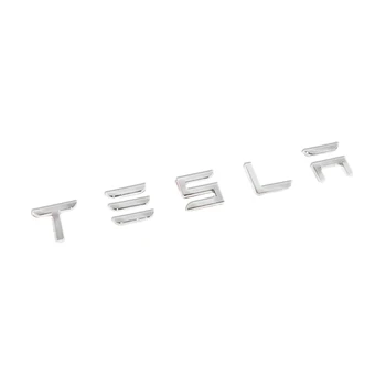  PRE TESLA Písmená Znak pre Tesla Model s 3 S X Y Auto Styling Refitting Vysoký Výkon batožinového priestoru Odznak Nálepky Chrome Black