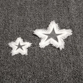  5 ks/veľa white star opráv oblečenie Šiť na patch hviezdy dekoratívne parches bordados para ropa Výšivky nášivka oblečenie