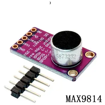  MAX9814 Mikrofón AGC Zosilňovač Rada Zvukový senzor Modul Automatické Riadenie Zosilnenia Útok na Arduino MAX4466 PCB Dosky Diy Kit