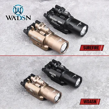  WADSN Taktické X400U Scout Svetlo surefir Baterka 370 lumen LED Pištole M4 Svietidla Puška Red Dot Laser Glock GunWeapon svetlá