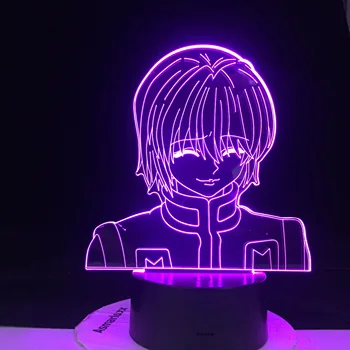  Kurapika 3D Obrázok Akryl Nočné Svetlo Anime Darček Hunter X Hunter Lampa pre Dieťa Spálňa Decor Osvetlenie, Detské Izby Nočného